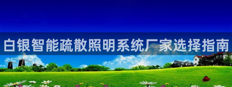 千亿国际pt游戏怎么玩:白银智能疏散照明系统厂家选择指南